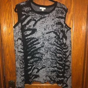 Calvin Klein long sleeve too w/ shoulder cut outs